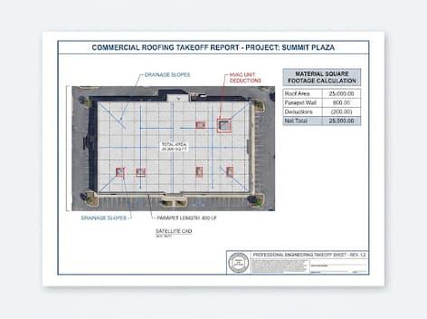 Preview page of the commercial wall report