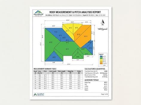 Preview page of the roof report (pdf)